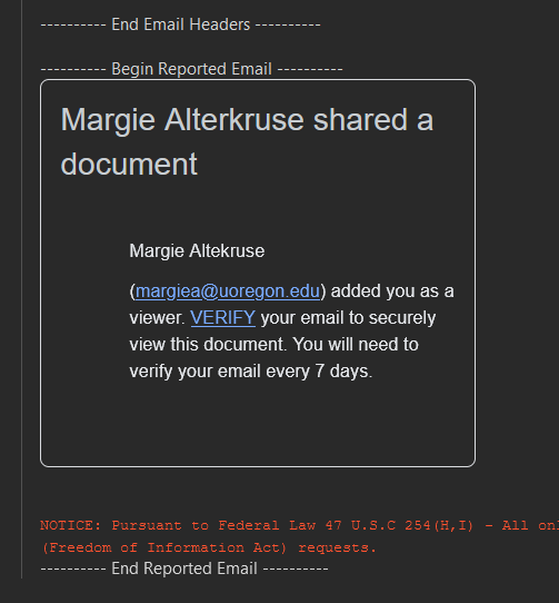 Margie Alterkruse shared a document