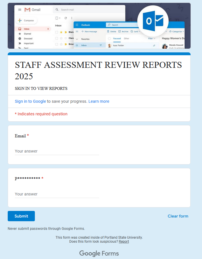 phish website when clicking