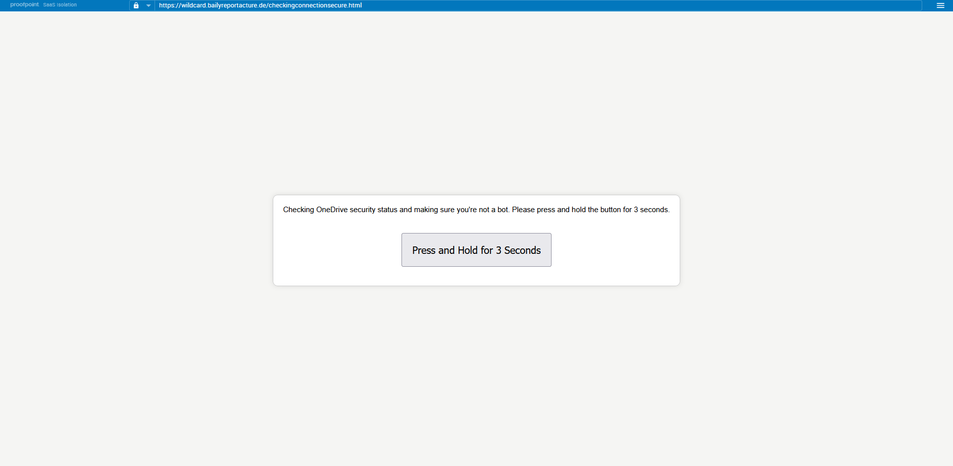 The linked site, with a button that says to "press and hold for 3 seconds".