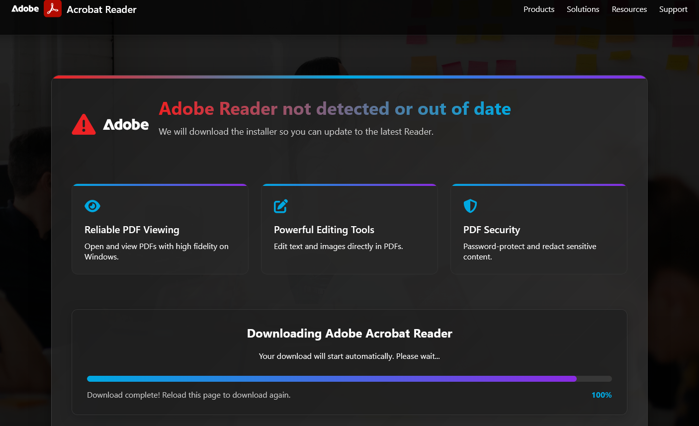 picture of document attachemnt that leads to adobe 